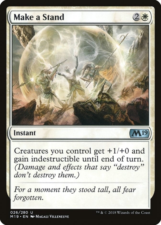 Image for Make a Stand (26) (M19) - Magic: The Gathering