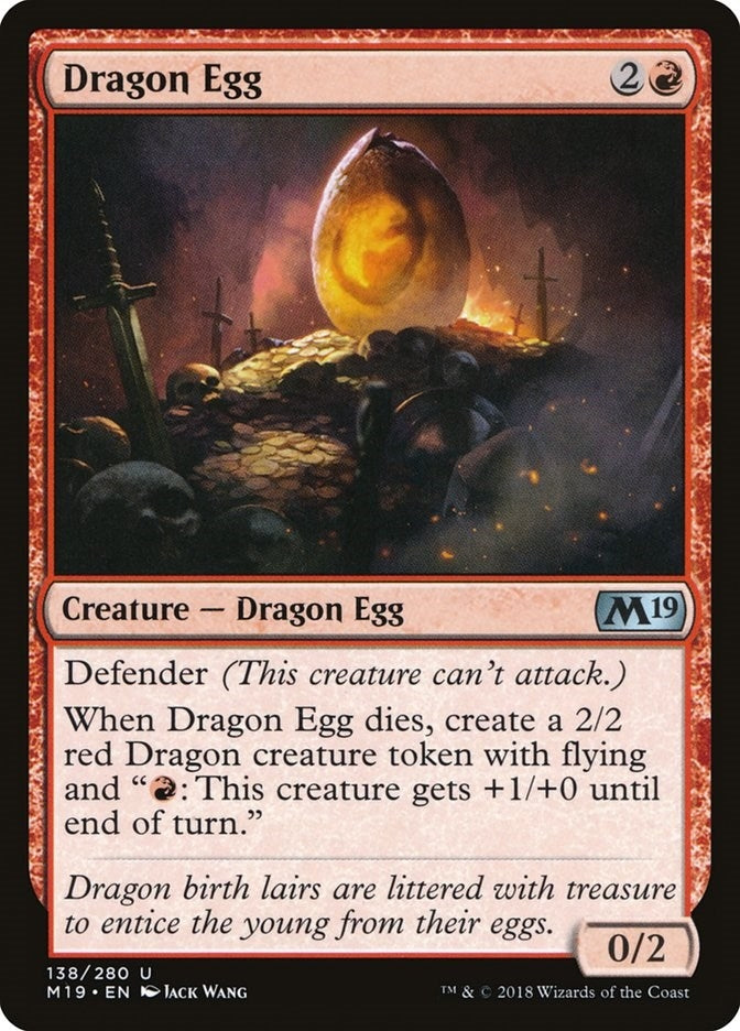 Image for Dragon Egg (138) (M19) - Magic: The Gathering