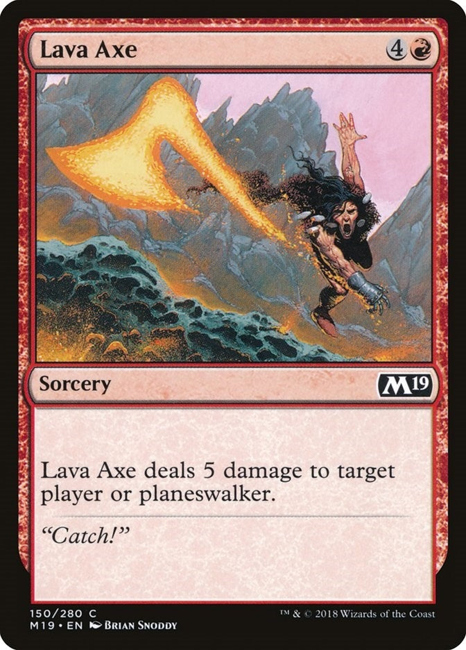 Image for Lava Axe (150) (M19) - Magic: The Gathering