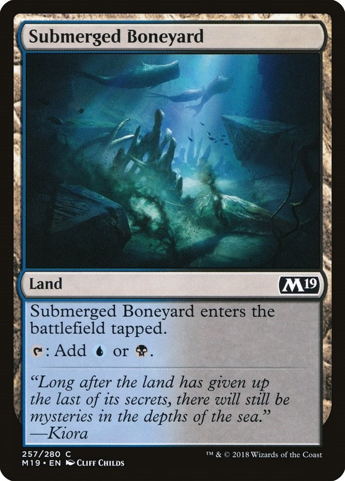 Image for Submerged Boneyard (257) (M19) - Magic: The Gathering