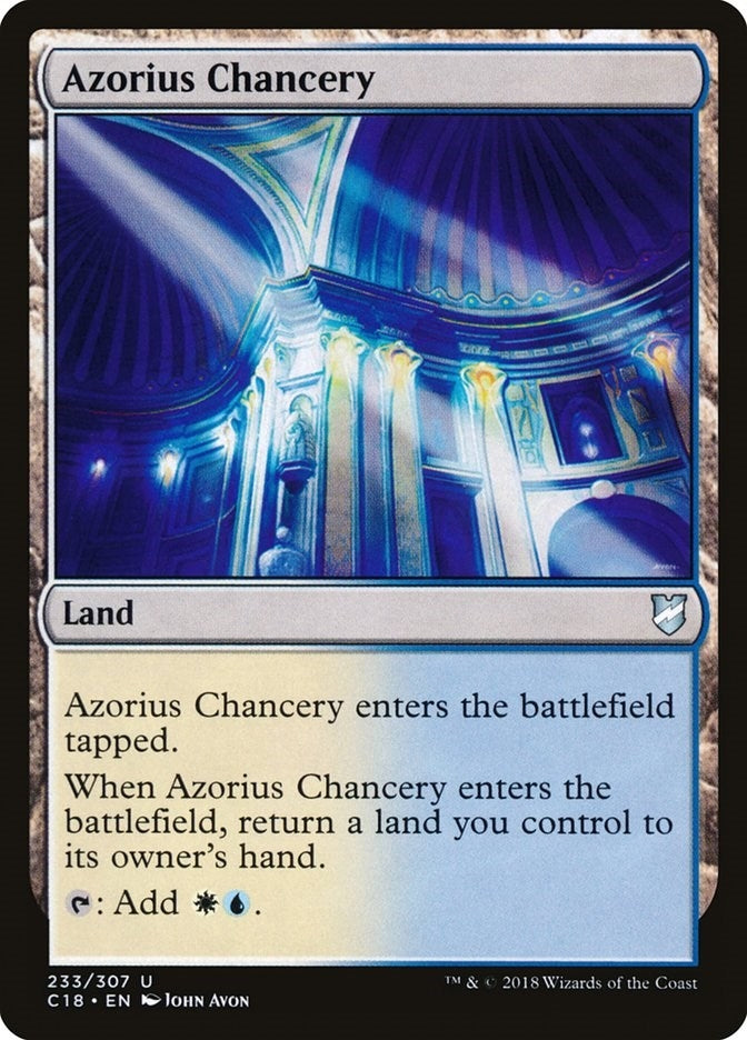 Image for Azorius Chancery (233) (C18) - Magic: The Gathering