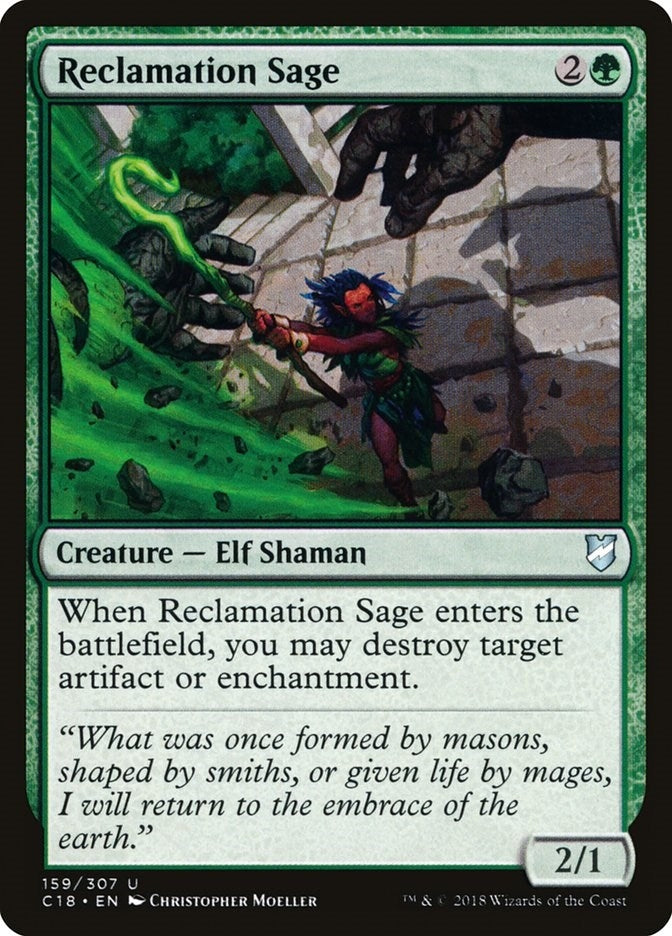 Image for Reclamation Sage (159) (C18) - Magic: The Gathering