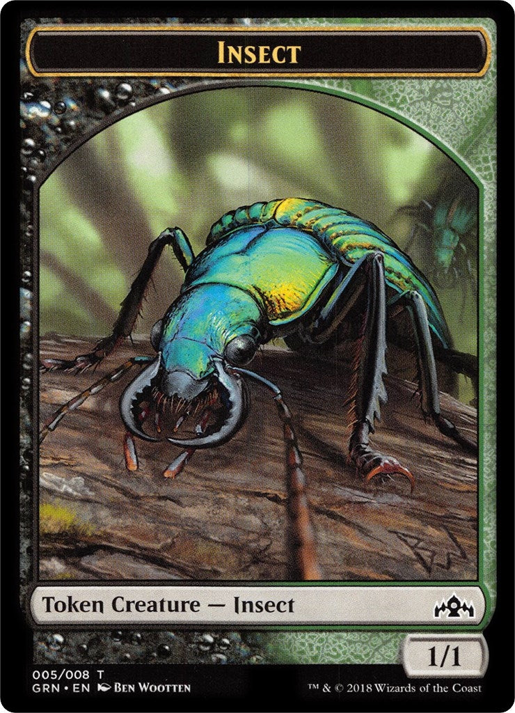 Image for Insect // Saproling Double-Sided Token (5 // 5) (GR1) - Magic: The Gathering