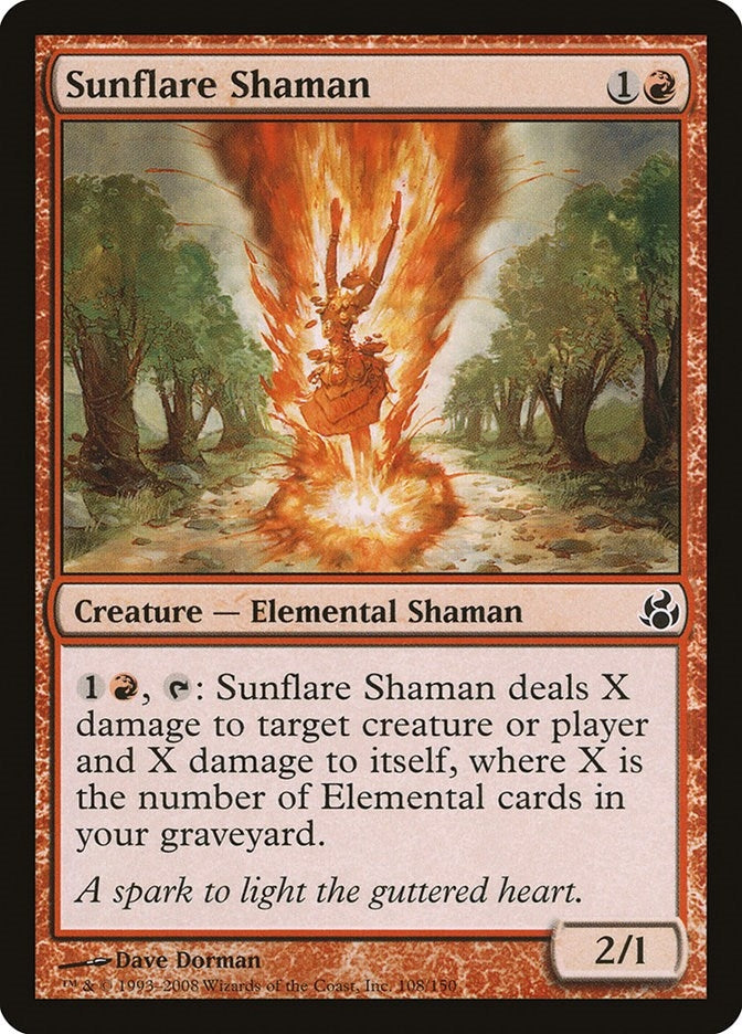 Image for Sunflare Shaman (108) (MOR) - Magic: The Gathering