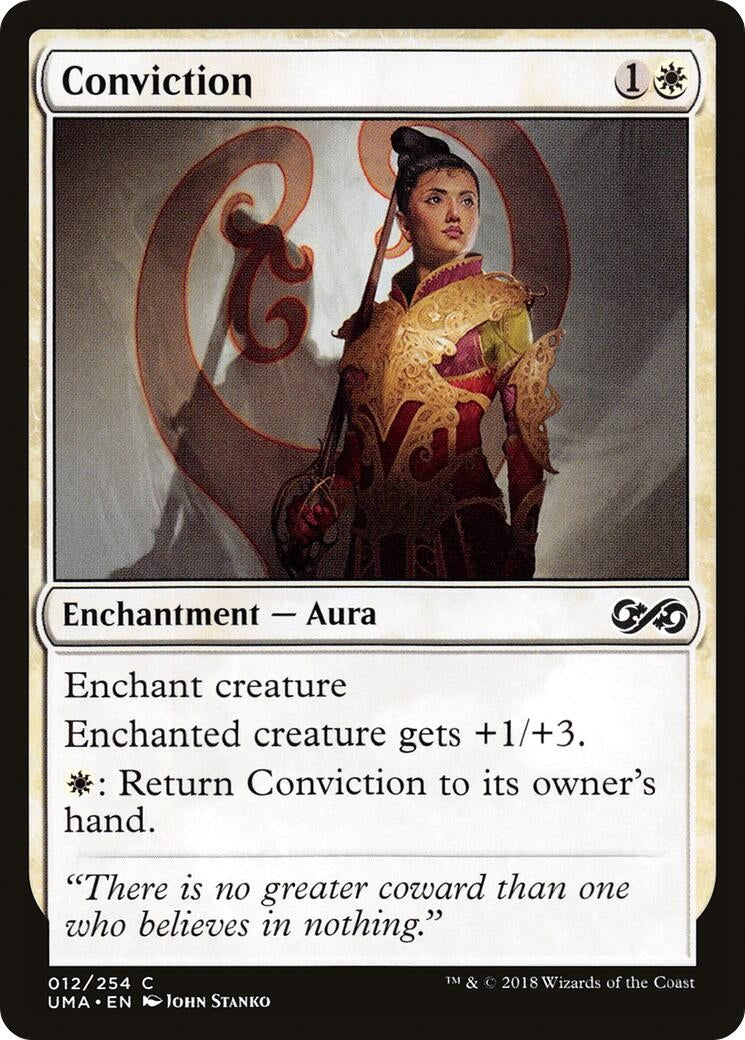 Image for Conviction (12) (UMA) - Magic: The Gathering