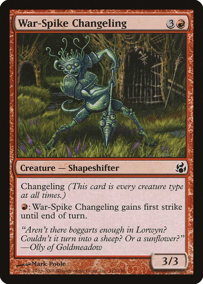 Image for War-Spike Changeling (112) (MOR) - Magic: The Gathering