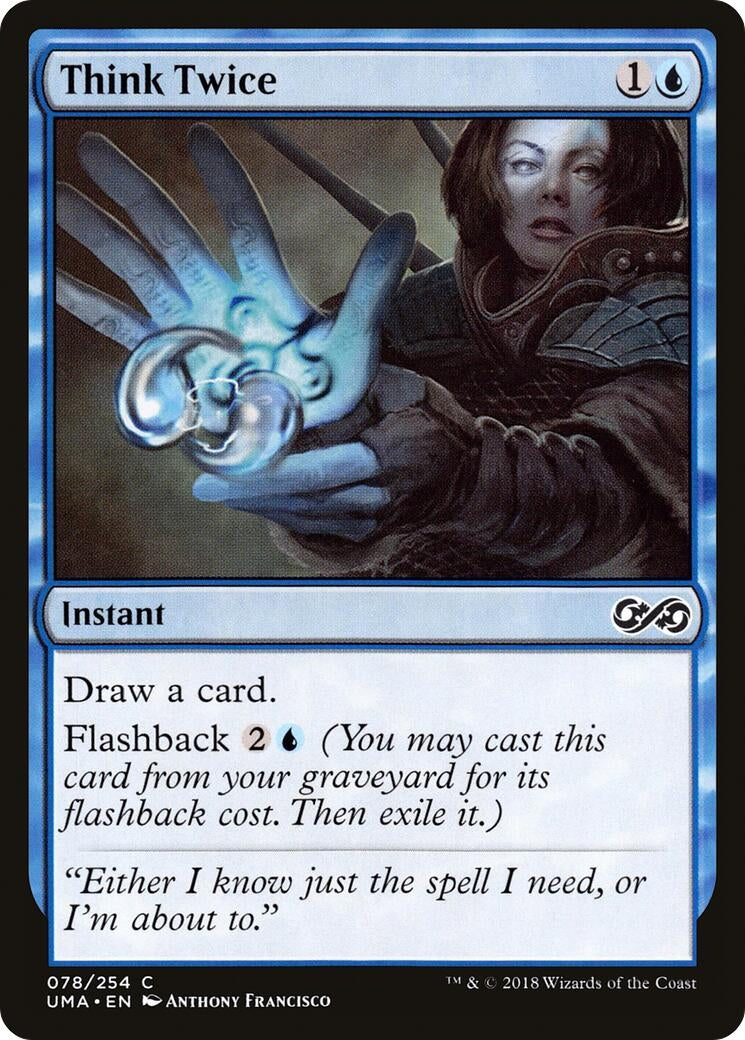 Image for Think Twice (78) (UMA) - Magic: The Gathering