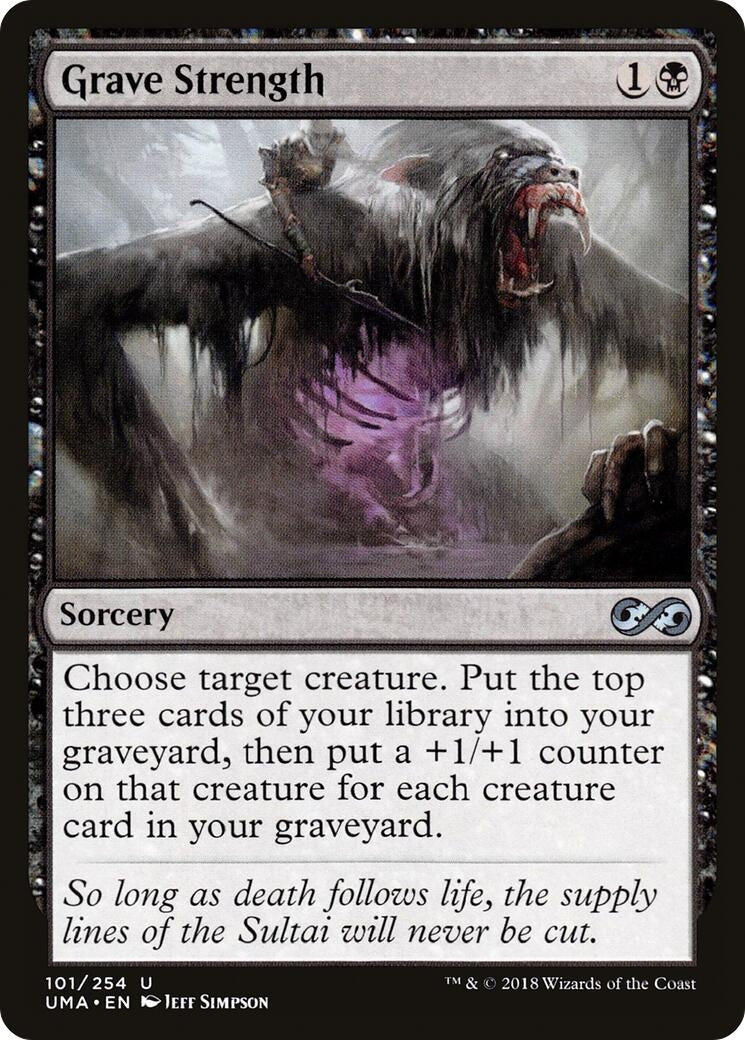 Image for Grave Strength (101) (UMA) - Magic: The Gathering