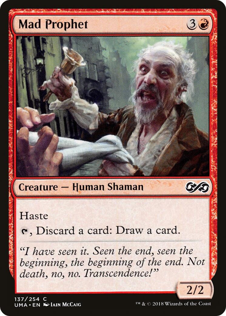 Image for Mad Prophet (137) (UMA) - Magic: The Gathering