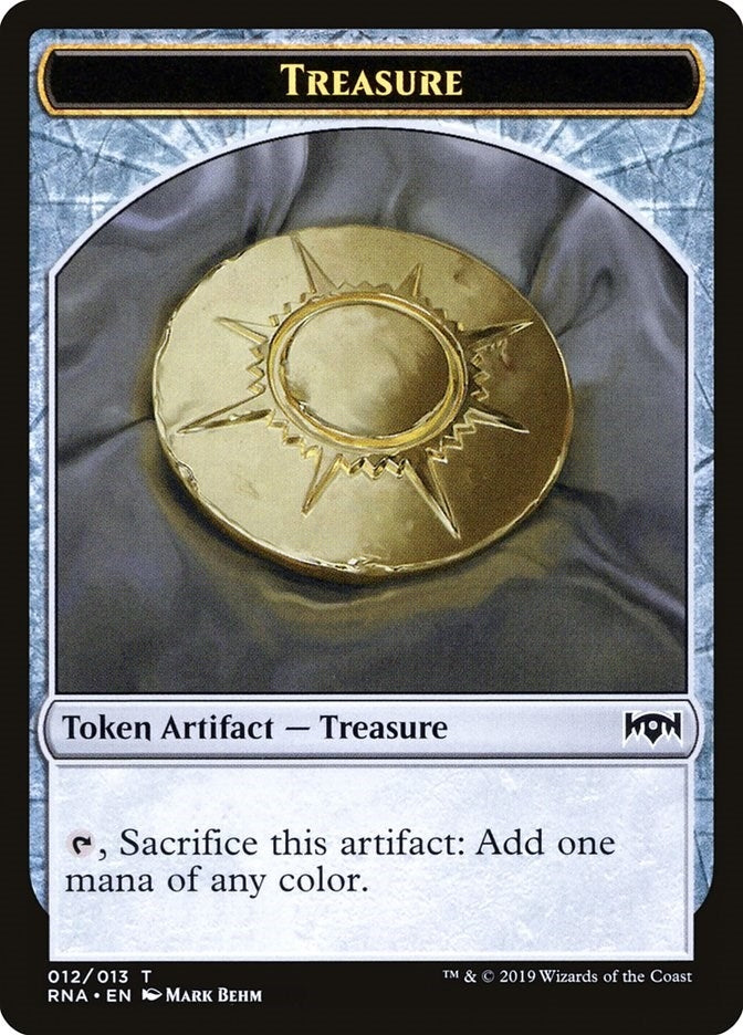 Image for Treasure Token (12) (RNA) - Magic: The Gathering