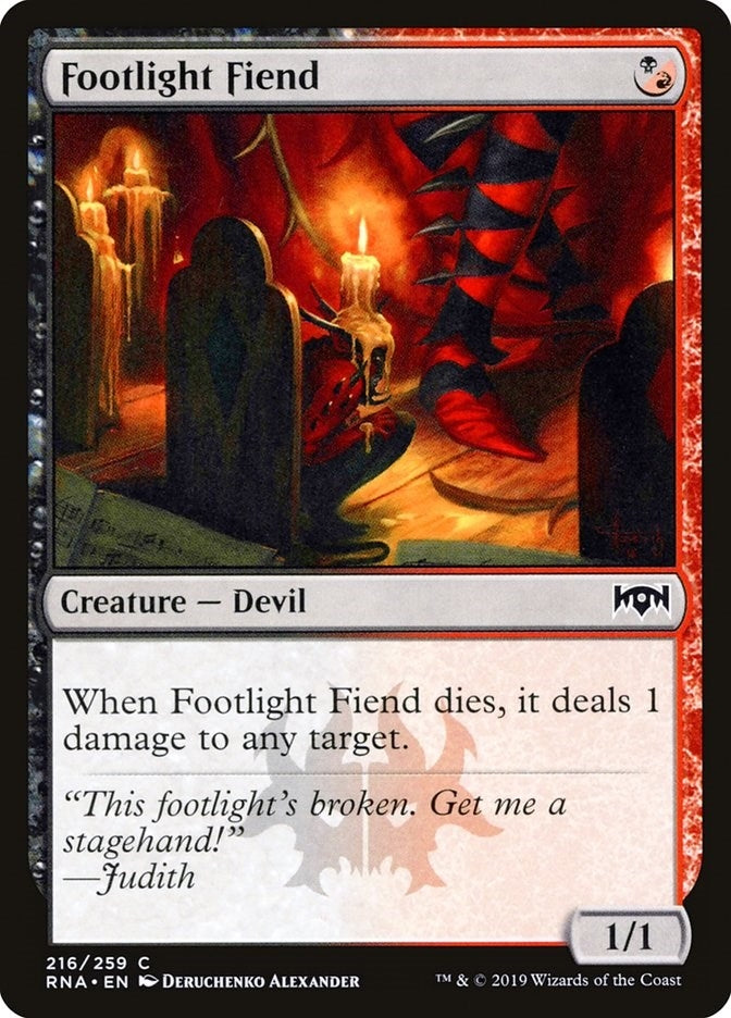 Image for Footlight Fiend (216) (RNA) - Magic: The Gathering