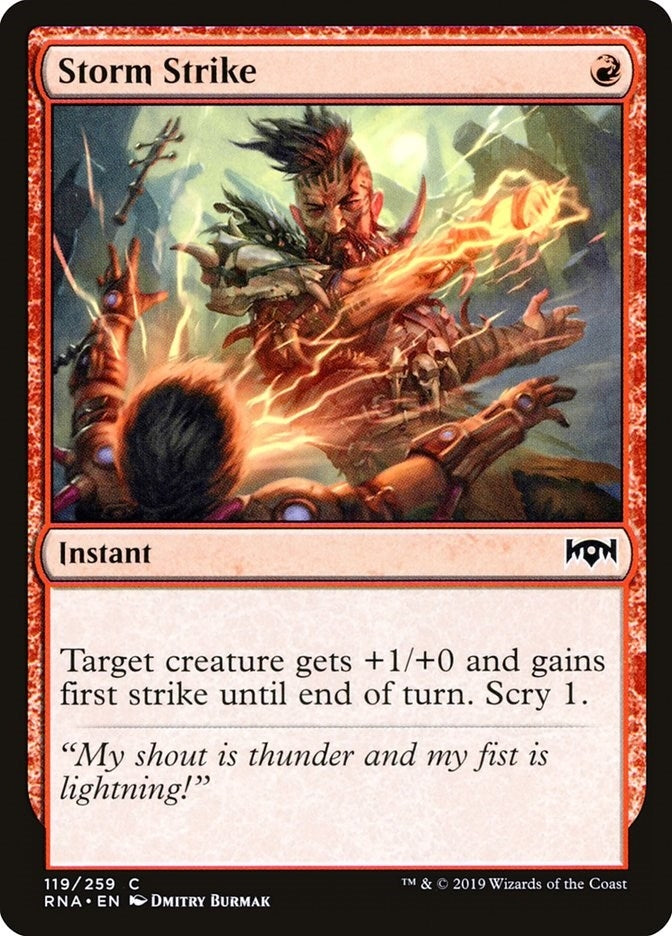 Image for Storm Strike (119) (RNA) - Magic: The Gathering