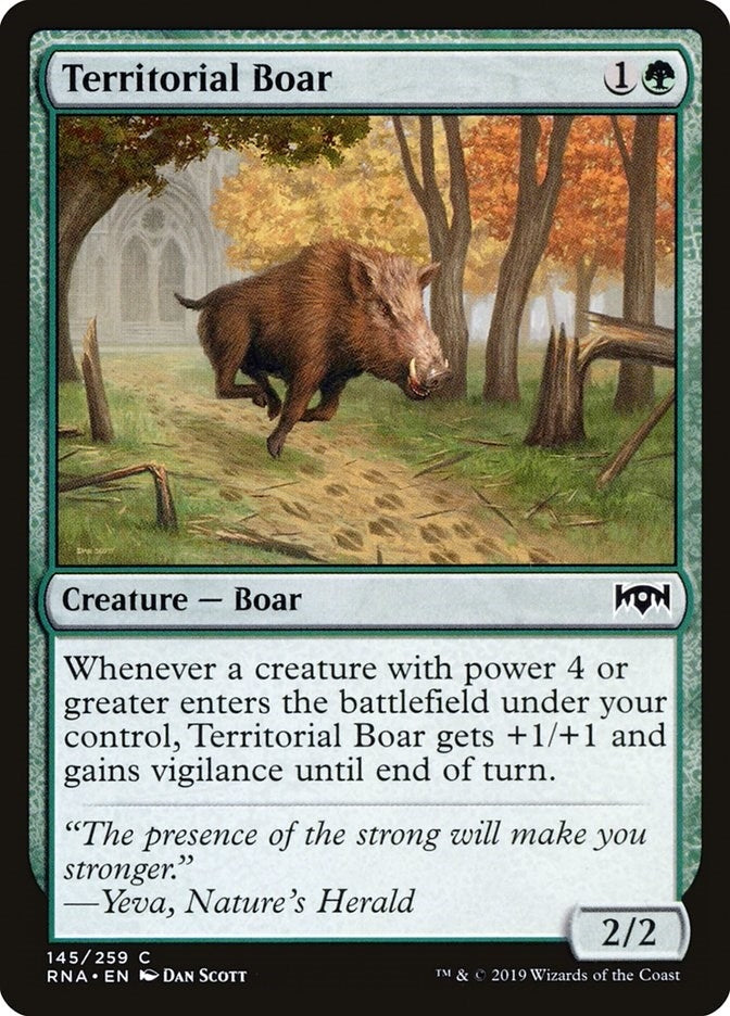Image for Territorial Boar (145) (RNA) - Magic: The Gathering