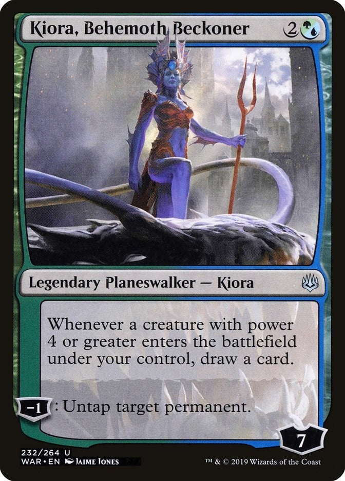 Image for Kiora, Behemoth Beckoner (232) (WAR) - Magic: The Gathering