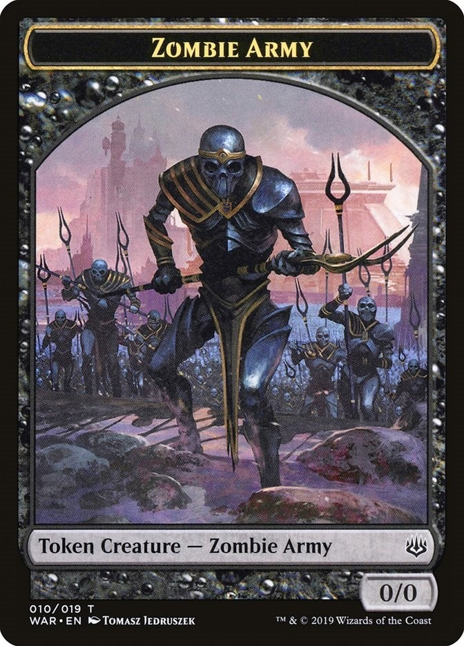 Image for Zombie Army Token (010) (10) (WAR) - Magic: The Gathering