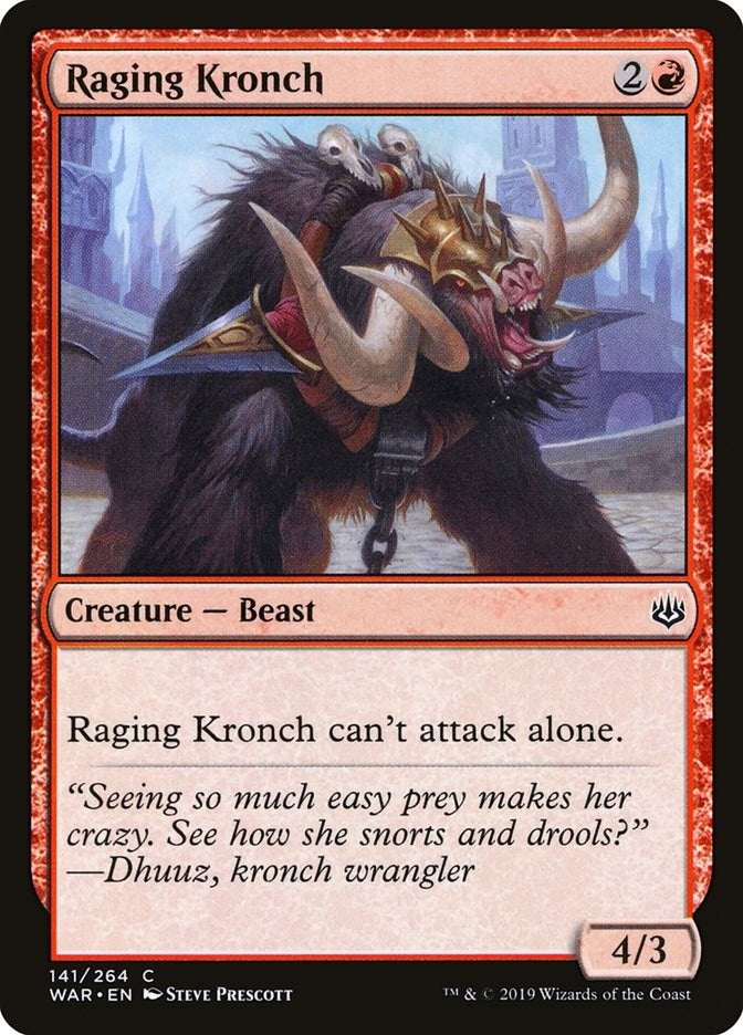 Image for Raging Kronch (141) (WAR) - Magic: The Gathering