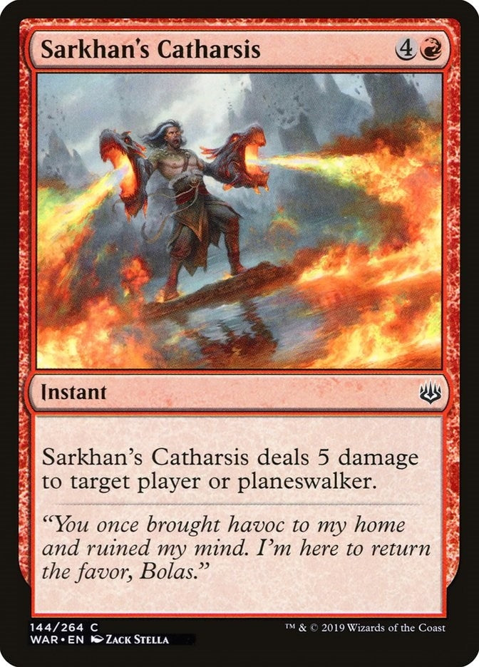 Image for Sarkhan's Catharsis (144) (WAR) - Magic: The Gathering