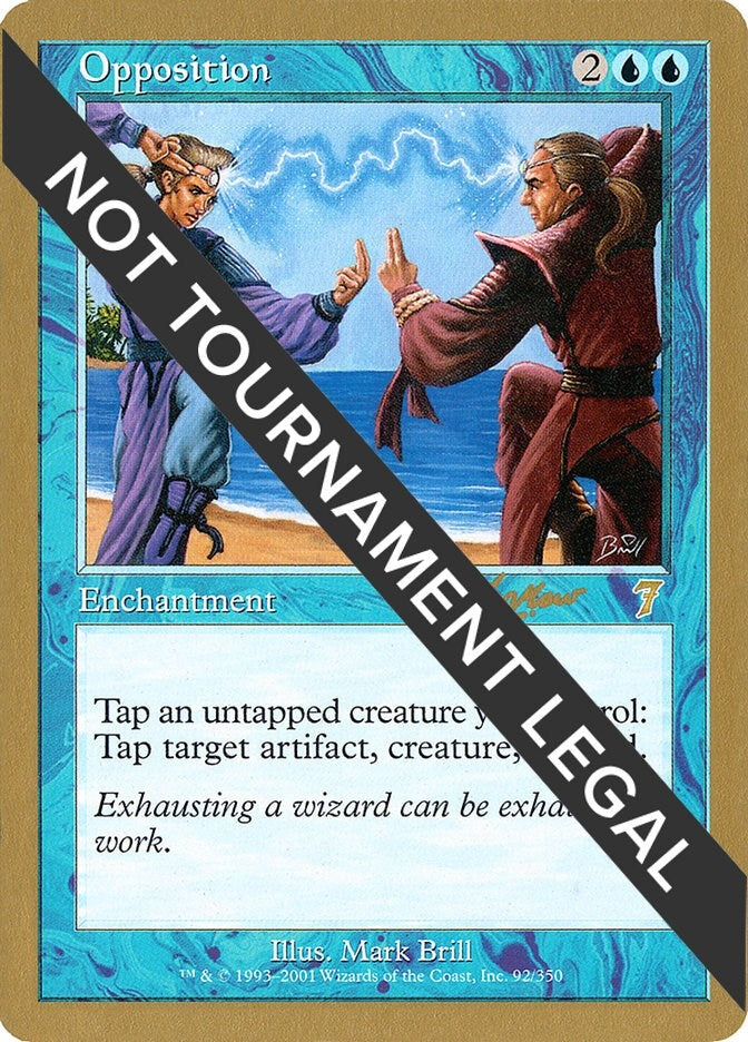 Image for Opposition - 2002 Sim Han How (7ED) (WCD) - Magic: The Gathering