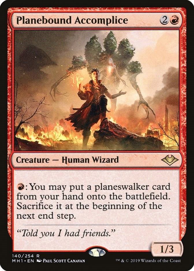 Image for Planebound Accomplice (140) (MH1) - Magic: The Gathering