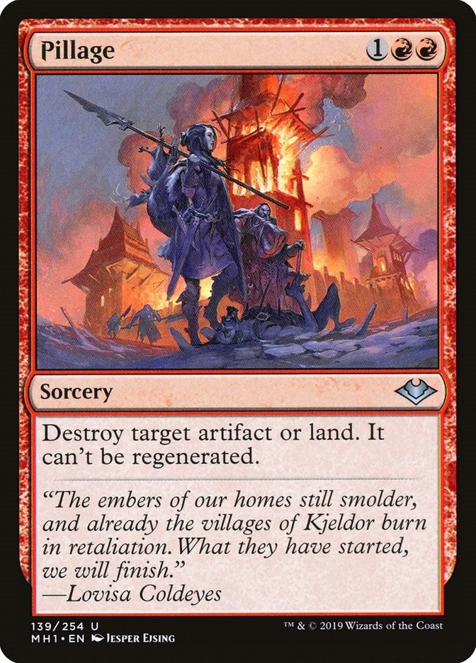 Image for Pillage (139) (MH1) - Magic: The Gathering