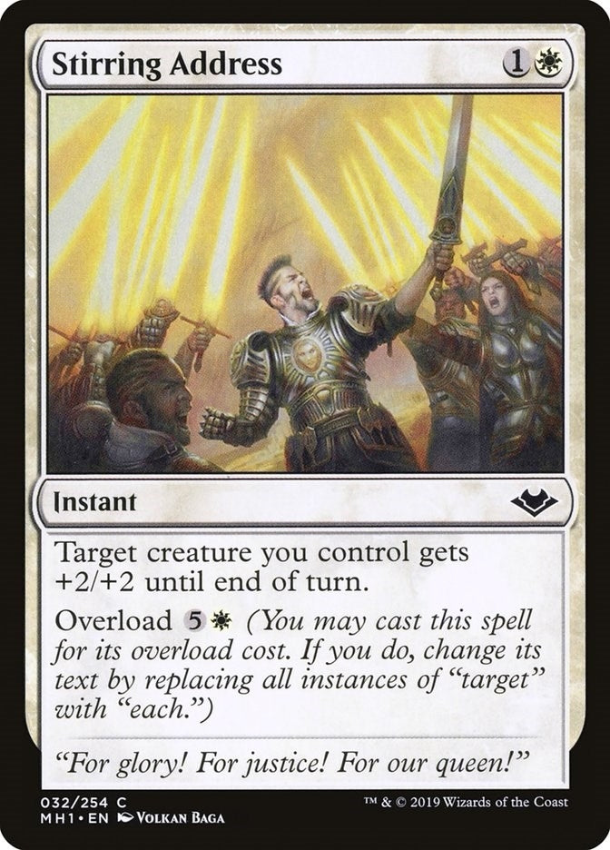 Image for Stirring Address (32) (MH1) - Magic: The Gathering