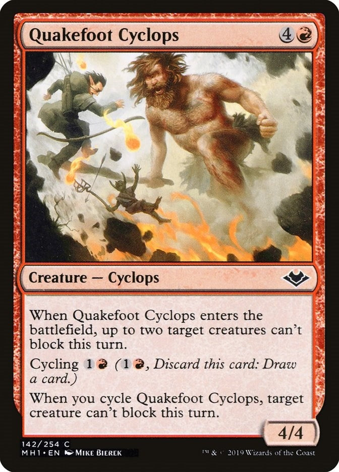 Image for Quakefoot Cyclops (142) (MH1) - Magic: The Gathering
