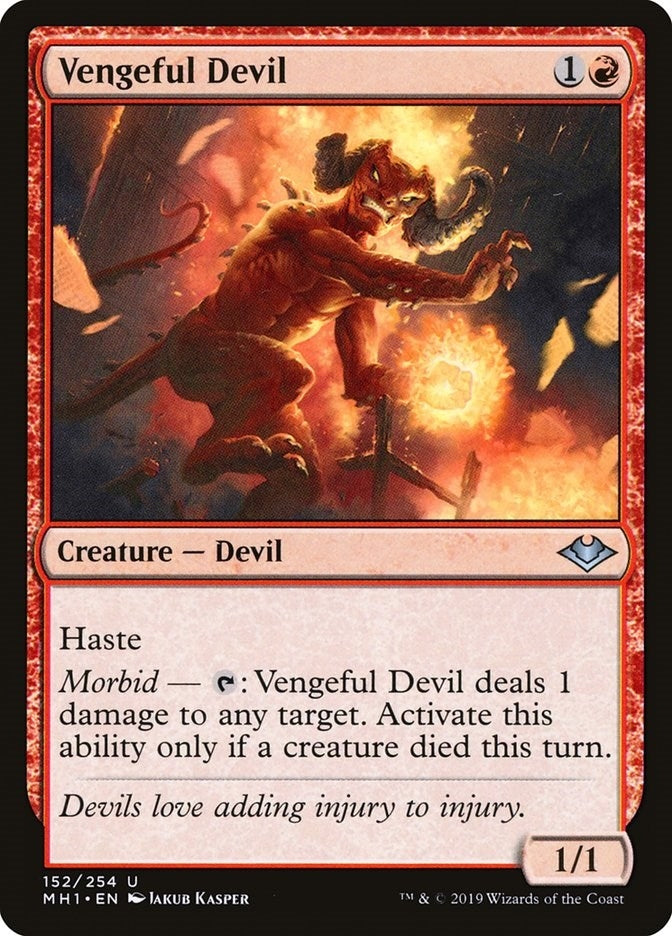 Image for Vengeful Devil (152) (MH1) - Magic: The Gathering