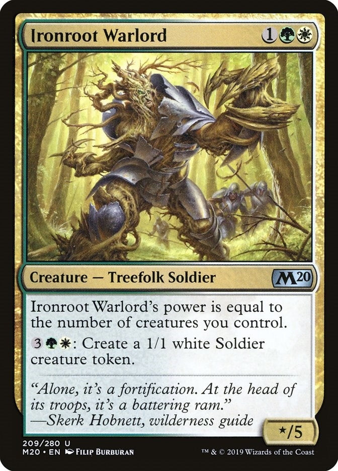 Image for Ironroot Warlord (209) (M20) - Magic: The Gathering
