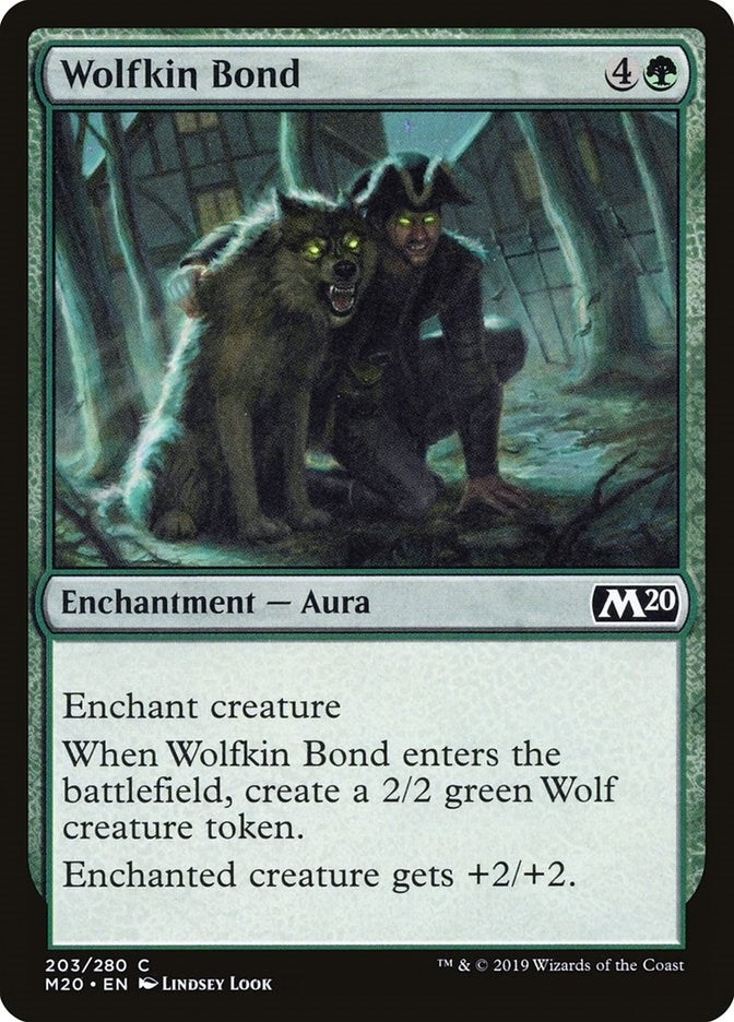 Image for Wolfkin Bond (203) (M20) - Magic: The Gathering