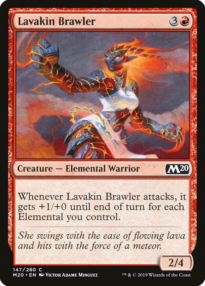 Image for Lavakin Brawler (147) (M20) - Magic: The Gathering