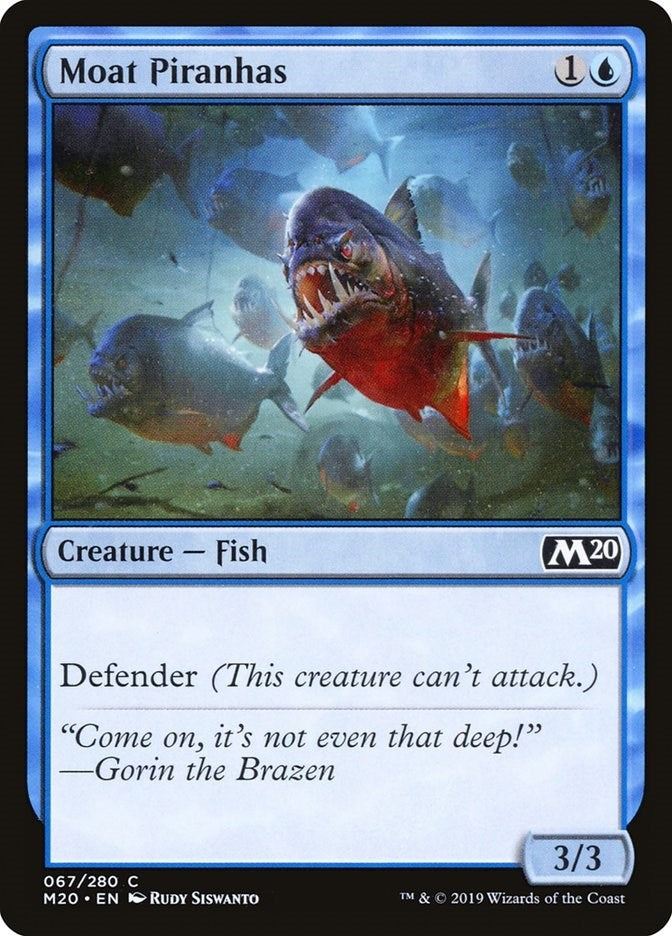 Image for Moat Piranhas (67) (M20) - Magic: The Gathering
