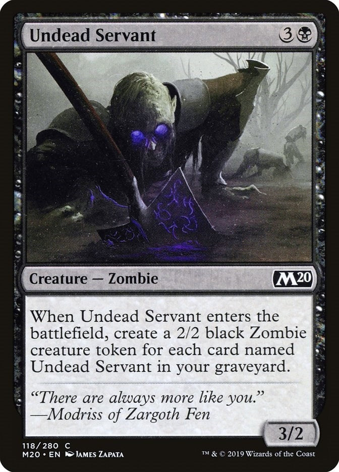 Image for Undead Servant (118) (M20) - Magic: The Gathering