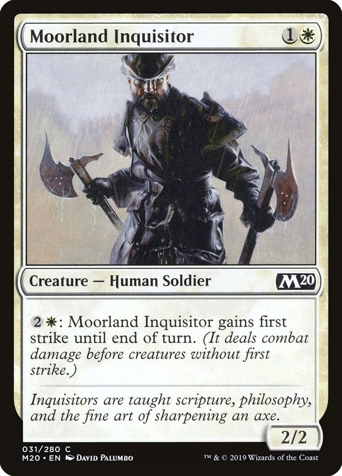 Image for Moorland Inquisitor (31) (M20) - Magic: The Gathering