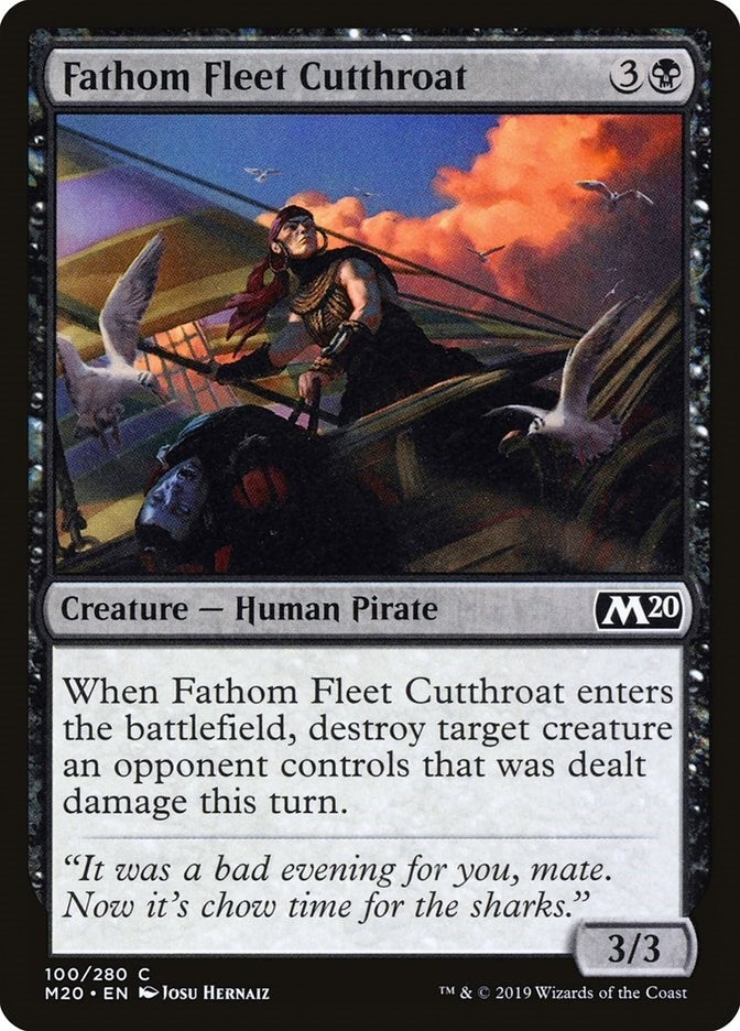 Image for Fathom Fleet Cutthroat (100) (M20) - Magic: The Gathering