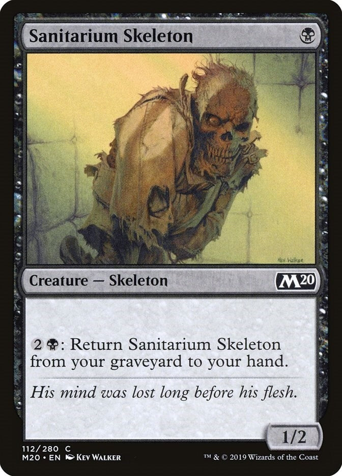 Image for Sanitarium Skeleton (112) (M20) - Magic: The Gathering