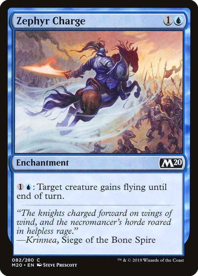 Image for Zephyr Charge (82) (M20) - Magic: The Gathering