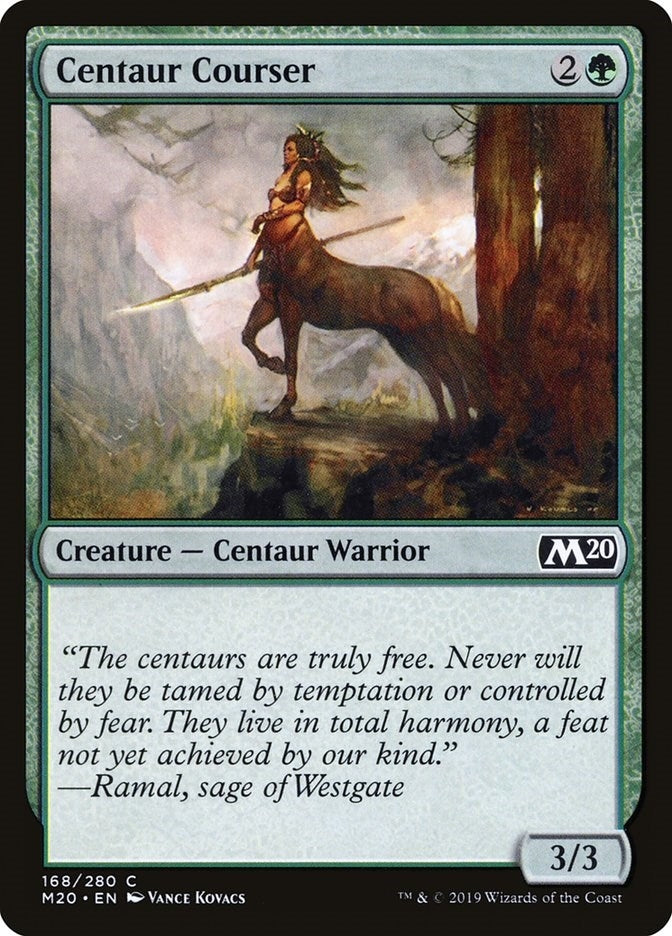 Image for Centaur Courser (168) (M20) - Magic: The Gathering