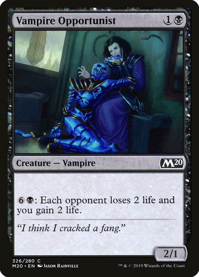 Image for Vampire Opportunist (326) (M20) - Magic: The Gathering