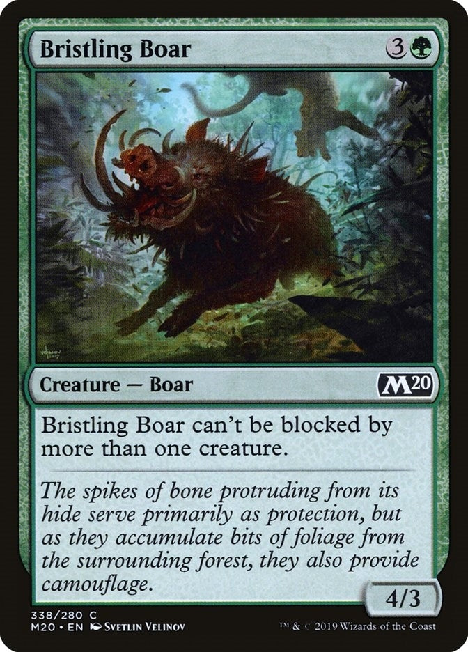Image for Bristling Boar (338) (M20) - Magic: The Gathering