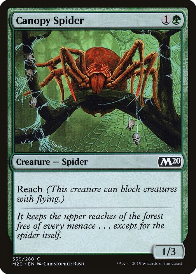 Image for Canopy Spider (339) (M20) - Magic: The Gathering