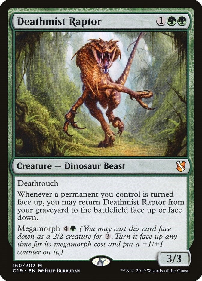 Image for Deathmist Raptor (160) (C19) - Magic: The Gathering