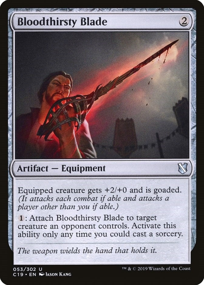 Image for Bloodthirsty Blade (53) (C19) - Magic: The Gathering