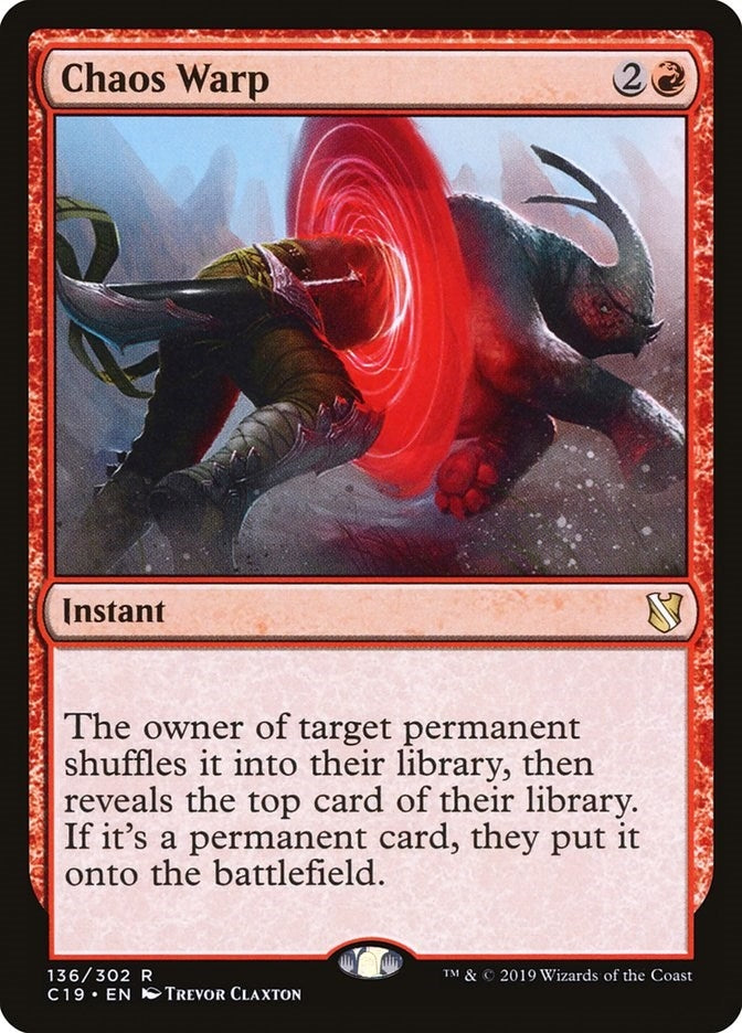 Image for Chaos Warp (136) (C19) - Magic: The Gathering