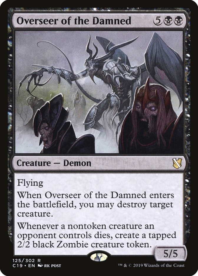 Image for Overseer of the Damned (125) (C19) - Magic: The Gathering