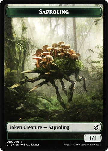 Image for Saproling // Morph Double-Sided Token (19 // 27) (C19) - Magic: The Gathering