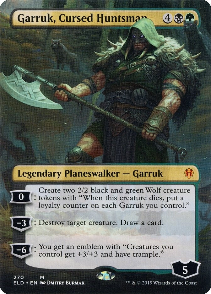 Image for Garruk, Cursed Huntsman (Borderless) (270) (ELD) - Magic: The Gathering