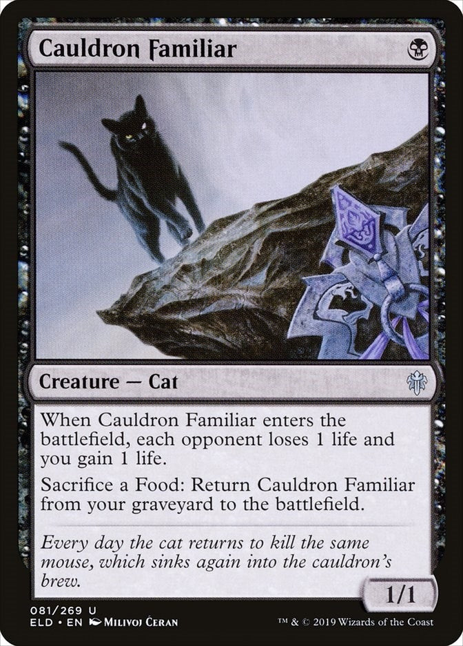 Image for Cauldron Familiar (81) (ELD) - Magic: The Gathering