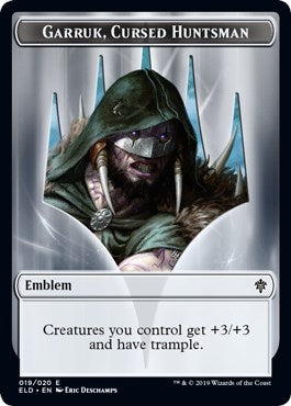 Image for Emblem - Garruk, Cursed Huntsman (19) (ELD) - Magic: The Gathering