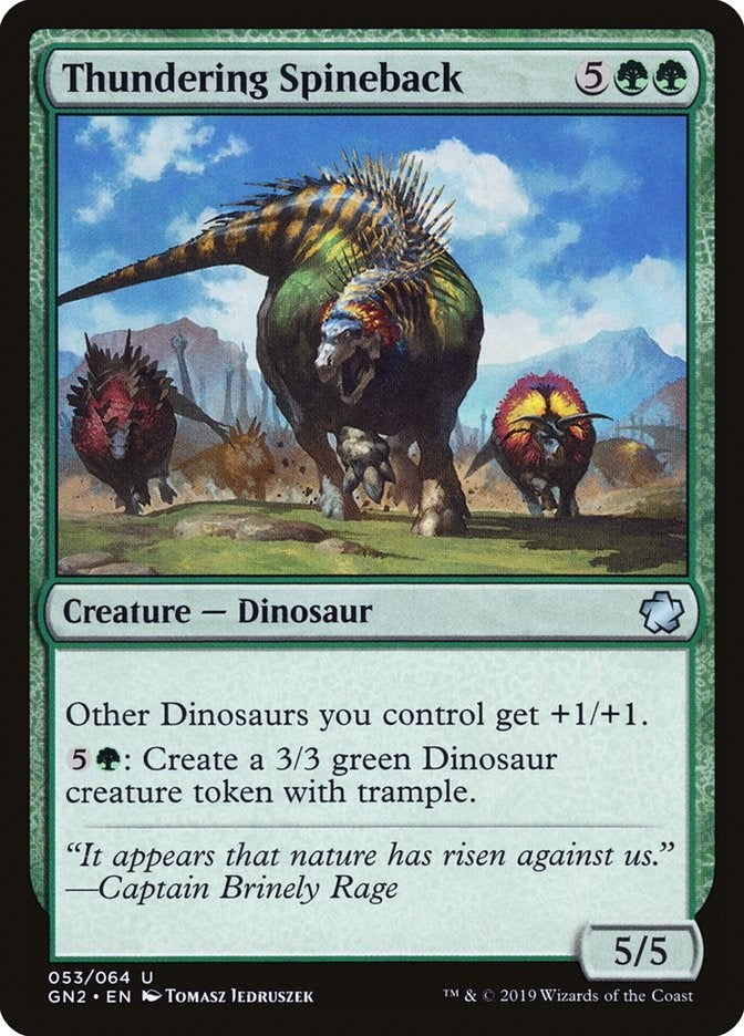 Image for Thundering Spineback (53) (GN2) - Magic: The Gathering