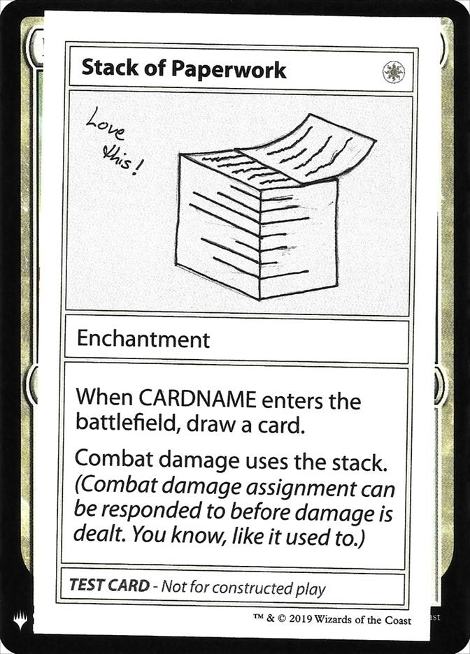 Image for Stack of Paperwork (CMB1) - Magic: The Gathering
